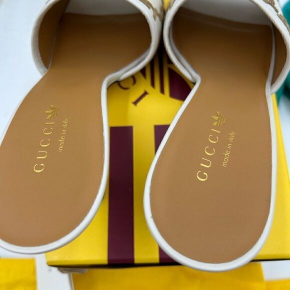 Women’s Gucci X Adidas, slide sandals, size 40.5 made in Italy - Picture 6 of 9